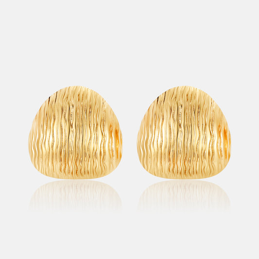 METAL TEXTURED EARRINGS