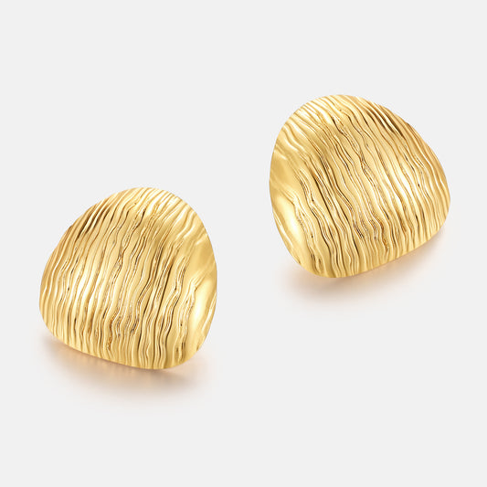 METAL TEXTURED EARRINGS