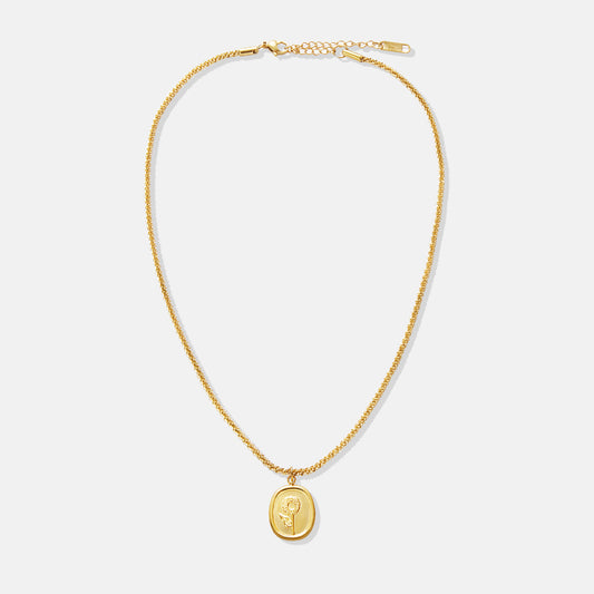 SUNFLOWER MINIMALIST NECKLACE